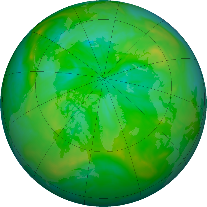 Arctic ozone map for 17 July 2014